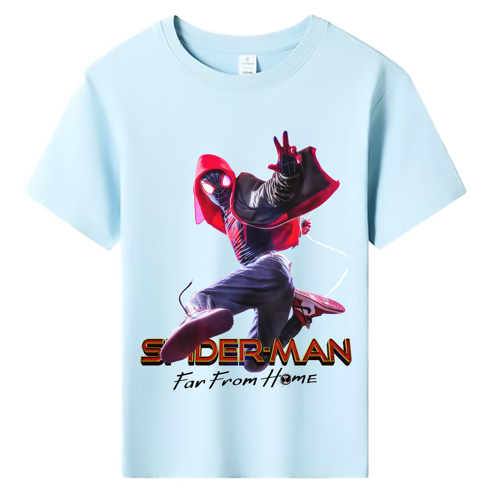 （画像用） Spider Man スパイダーマン 綿100％キッズTシャツ（フロントプリント）